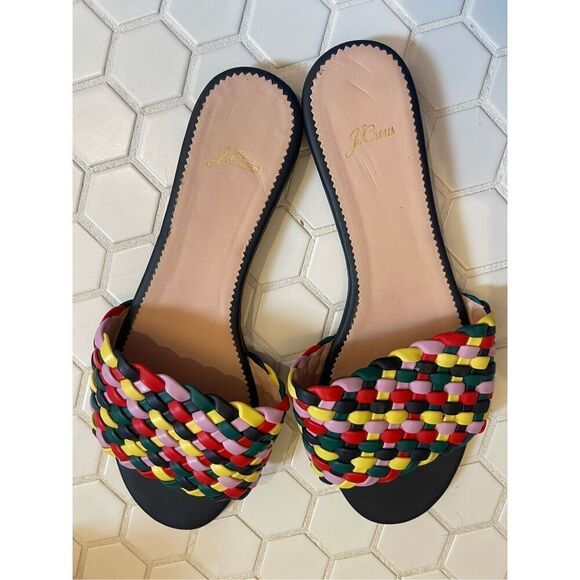 EUC J Crew Sandals 7.5 - Picture 1 of 3